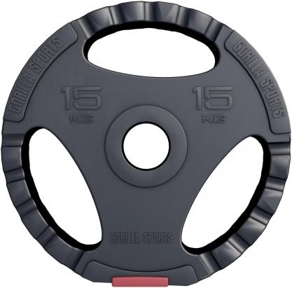 Produktbild Gorilla Sports Hantelscheibe Olympia 50/51mm (1 x 15 kg)