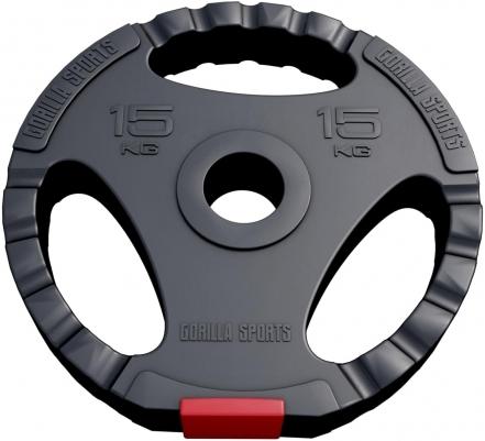 Produktbild Gorilla Sports Hantelscheibe Olympia 50/51mm (1 x 15 kg)