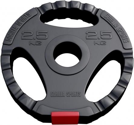 Produktbild Gorilla Sports Hantelscheibe Olympia 50/51mm (1 x 2.5 kg)
