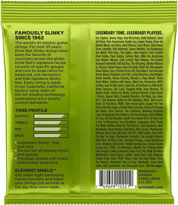 Productafbeelding Ernie Ball Normale Slinky 10-46 (6 x, Elektrische gitaar, 0.05")
