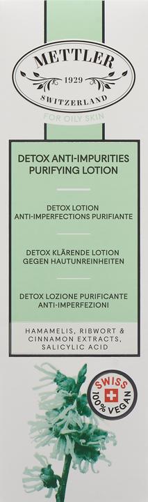 Actual product image Mettler1929 Detox Clarifying Lotion Against Skin Blemishes Skin Blemishes (Cleaning cloths, 200 ml)