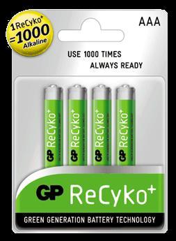 Actual product image GP Batteries ReCyko+ (1 pcs., AAA, 850 mAh)