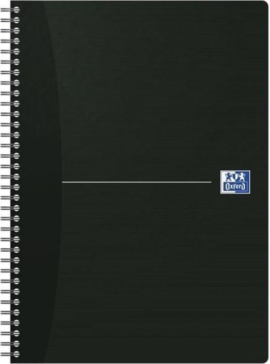 Image du produit Oxford Cahier Essentials A4 Petits Carreaux 5mm 180 Pages Reliure Intégrale Couverture Carte Noir (A4, Quadrillé)