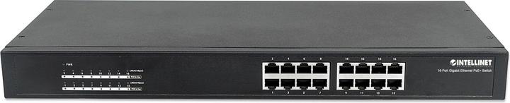 Image du produit Intellinet Switch 16 ports Gigabit Ethernet PoE+ Endspan, montage en rack 19 pouces 48,26cm (16 Ports)