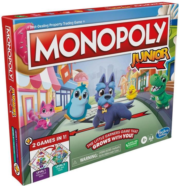 Immagine prodotto Hasbro Monopoly Junior 2 giochi in 1 (DK/NO) (Danese, Norvegese)