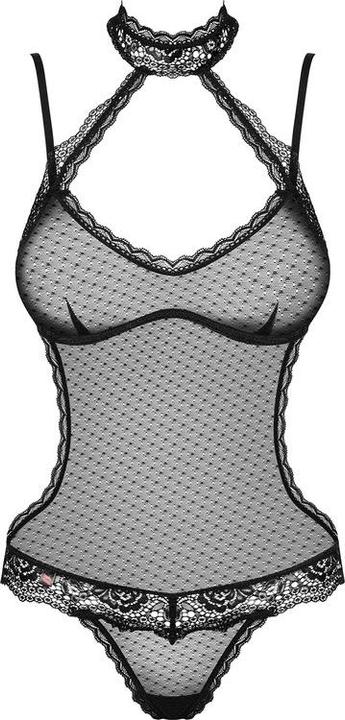 Image du produit Obsessive Body noir transparent avec dentelle (S, M)