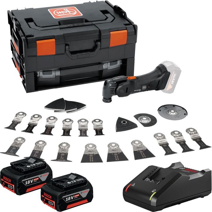 Produktbild Fein Akku-MULTIMASTER AMM 700 MAX TOP BLACK EDITION AS / 2x 4,0 Ah Akku + Ladegerät in L