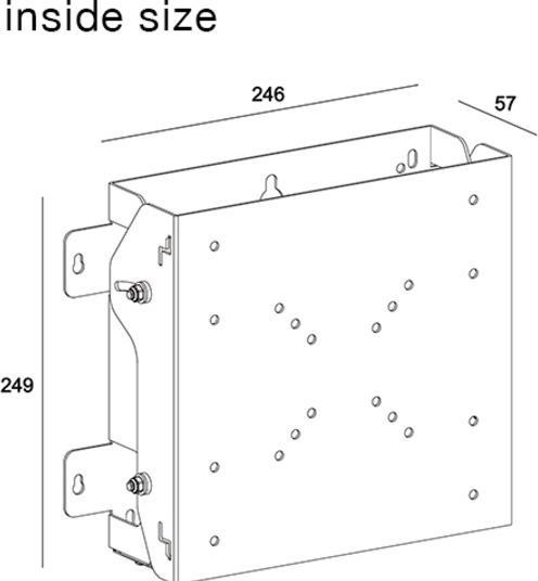 Produktbild Multibrackets M PC BOX Tilt VESA 400 81 bis 140 cm 30 kg LG PANASONIC SAMSUNG SONY PHILIPS