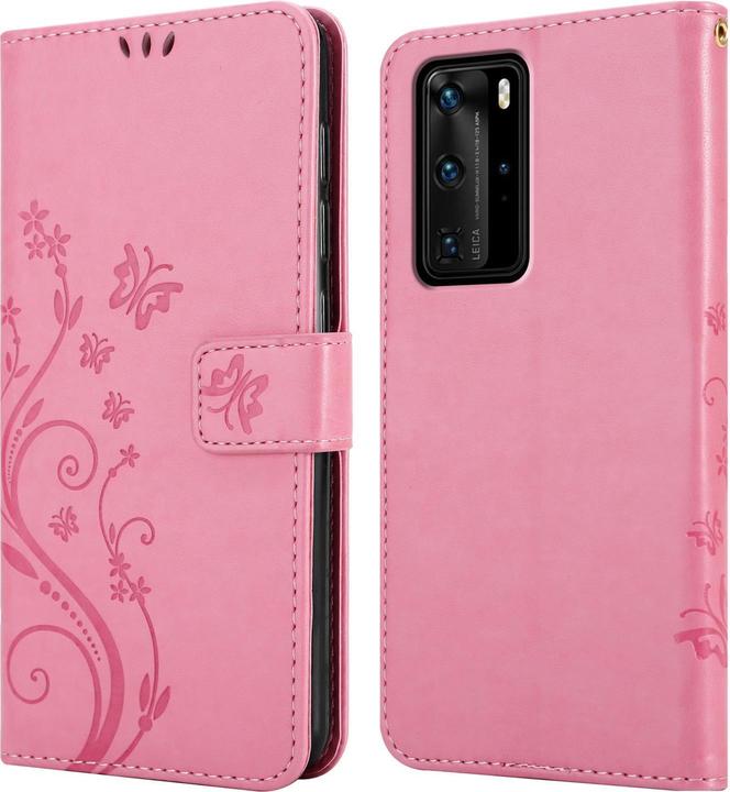 Image du produit Cadorabo Couverture du livre de fleurs (Huawei P40 Pro)