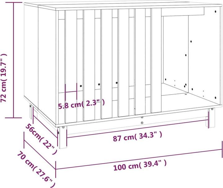Actual product image VidaXL Herkko (Dog house)