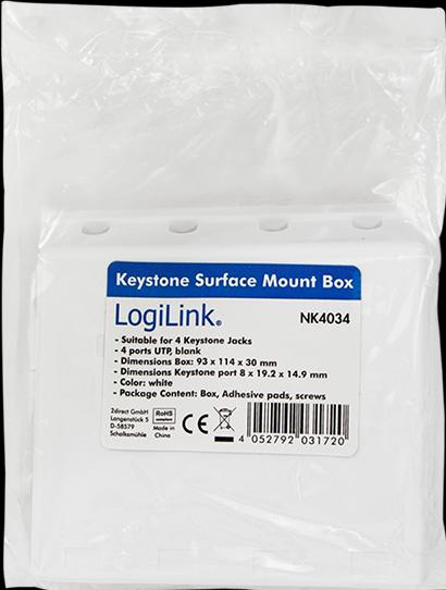 Produktbild LogiLink Aufputz-Leergehäuse