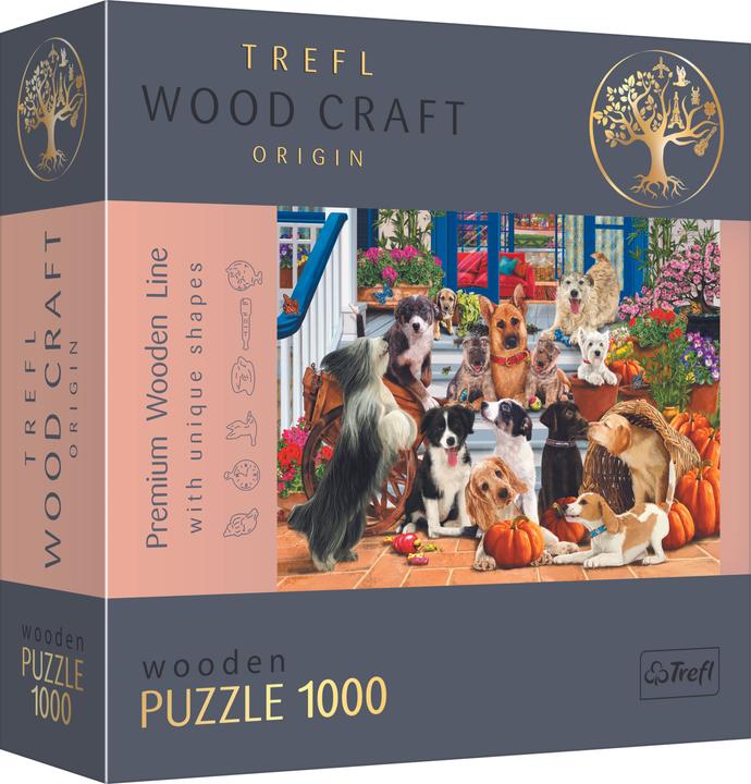 Trefl Holzpuzzle 1000 Teile - Hunde (1000 Teile)