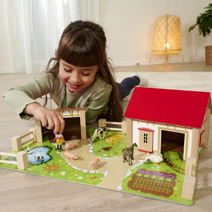 Produktbild Eichhorn Houten Boerderij met Accessoires, 20dlg.