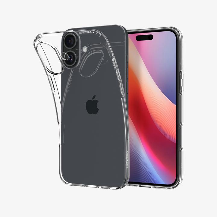 Actual product image Spigen Crystal Flex Case iPhone 16 Plus Crystal Clear (Apple iPhone 16 Plus)
