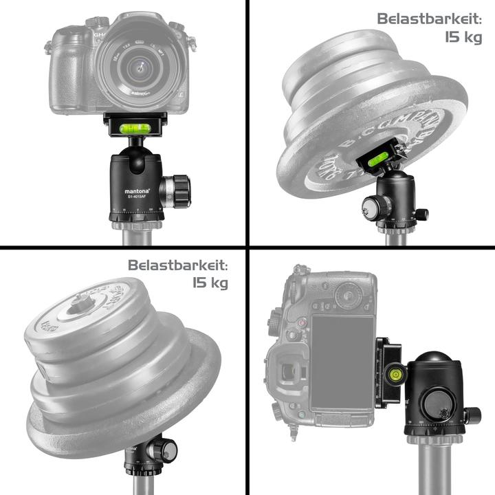 Actual product image mantona Fortress 40 ball head (S1-4015AF) (Spherical head)
