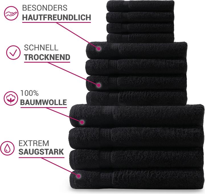 Image du produit Casativo Set de serviettes (100 x 50 cm, 50 x 30 cm, 150 x 100 cm)