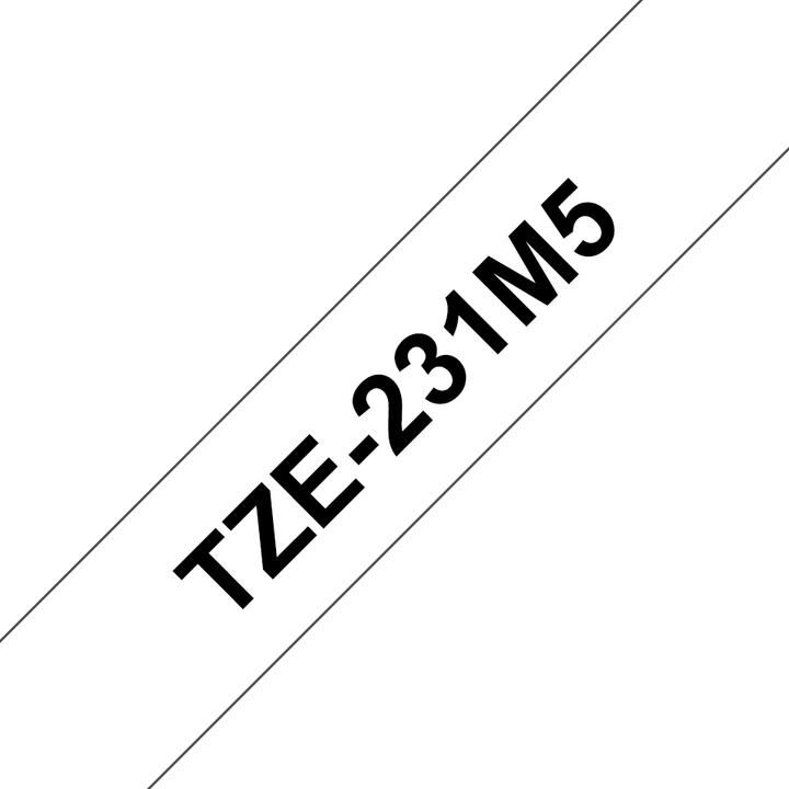 Actual product image Brother TZe-231 (1.20 cm, White, Black)