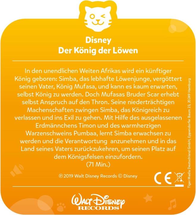 Immagine prodotto Tigermedia tigercard - Disney - Il Re Leone