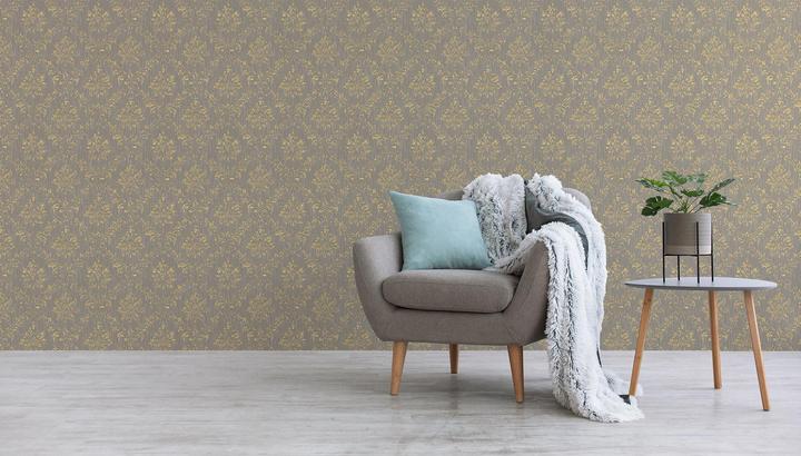 Produktbild Tadessi Barock Gioele M1-No.2192 | Gold | Ornament | Klassik | Barocktapete (53.5 x 600.5 cm)
