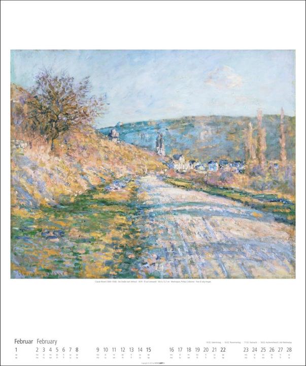 Produktbild Claude Monet Kalender 2026 (46 x 55 cm, Deutsch, Englisch)