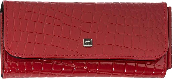 Actual product image Zwilling CLASSIC INOX croco push-button case, red, 5 pcs.