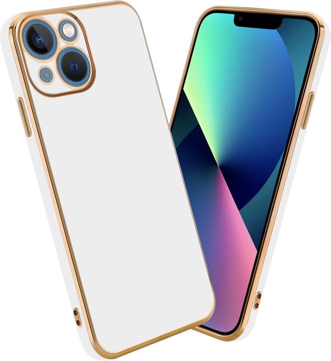 Glossy white - gold