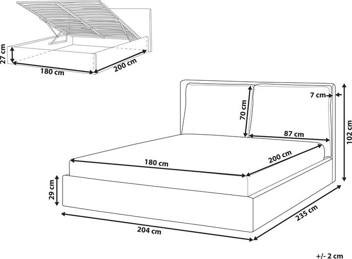 Actual product image Beliani Bajonna (180 x 200 cm)