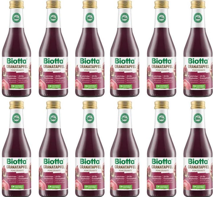 Actual product image Biotta Pomegranate organic (12x2.5dl) (12 x 25 cl)