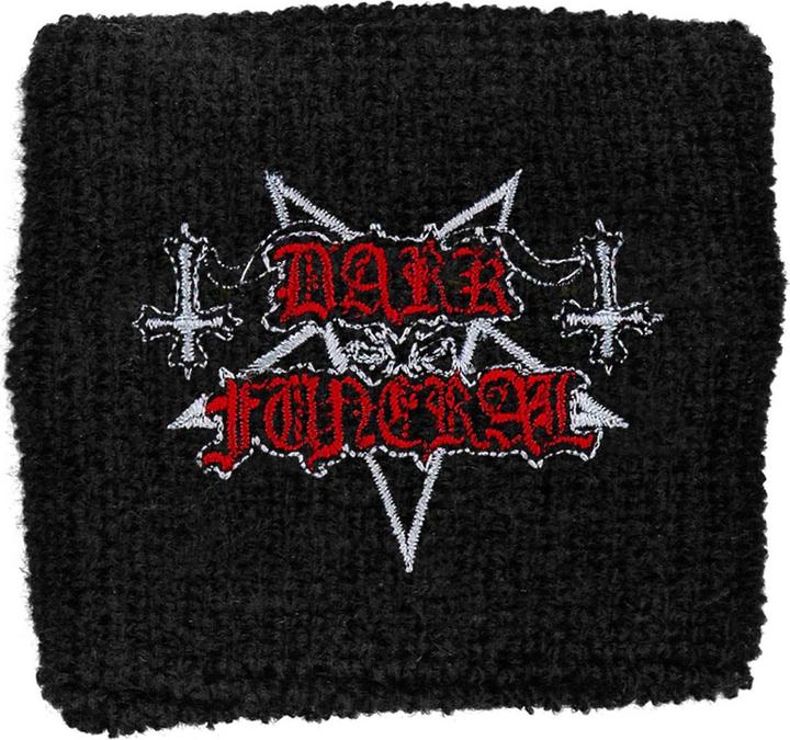 Dark Funeral Stoffarmband Logo (20% Elastan, 80% Baumwolle)
