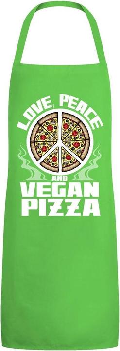 Produktbild Grindstore Schürze Love Peace And Vegan Pizza (One Size)