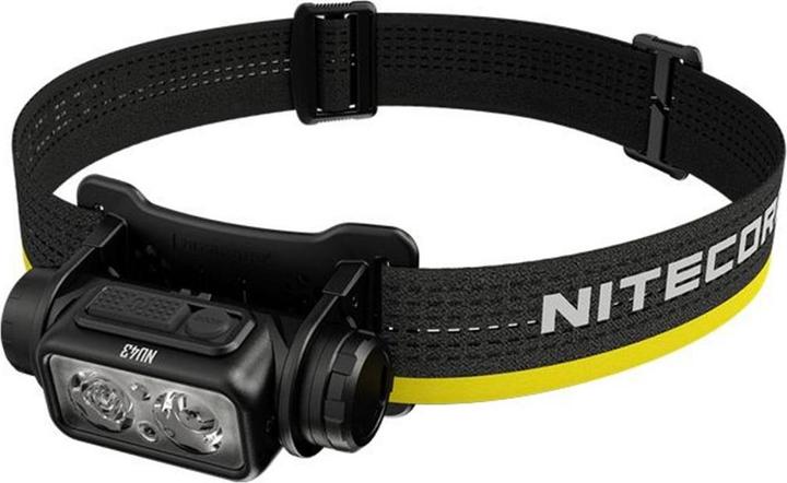 Image du produit Nitecore NU43 Noir, Jaune Lampe de poche frontale LED (1400 lm)