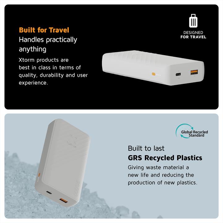 Actual product image Xtorm Go2 Series (20000 mAh, 15 W, 74 Wh)