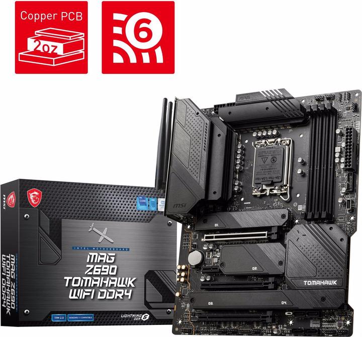 Produktbild MSI MAG Z690 Tomahawk Wifi (LGA 1700, Intel Z690H, ATX)