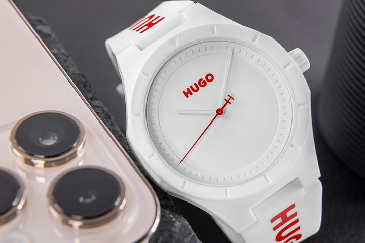 Actual product image Hugo Boss Hugo Lit For Him Herrenuhr Weiss 1530345 + BOX