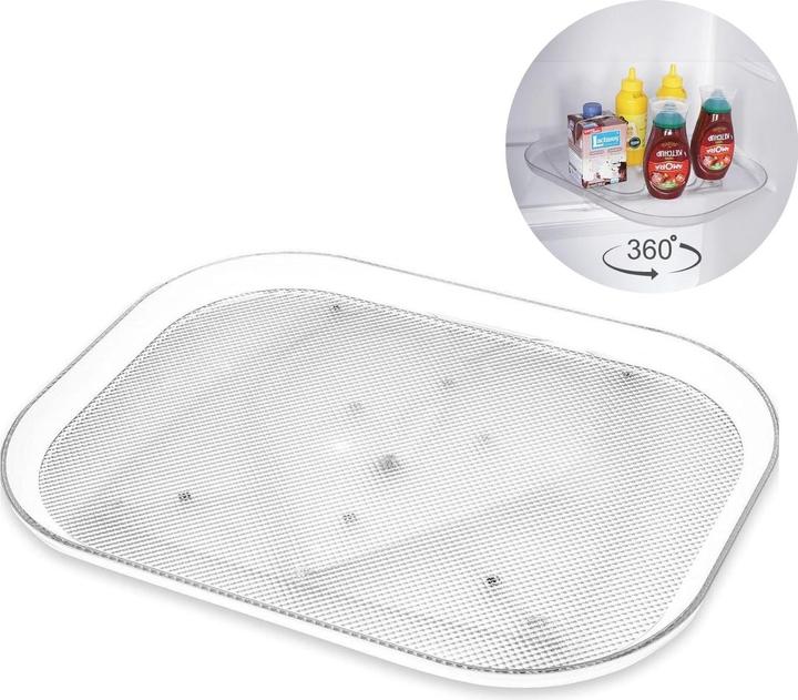 Produktbild Hermex Kühlschrank-Drehteller Drehplatte Aufbewahrungs-Tablett Organizer