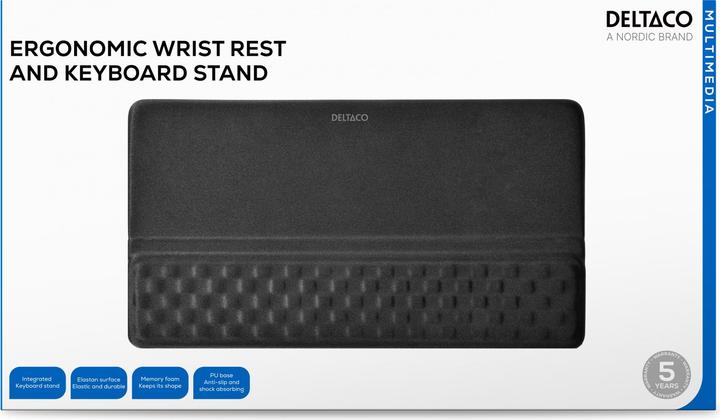 Actual product image Deltaco Ergonomic wristpad and keyboard stand