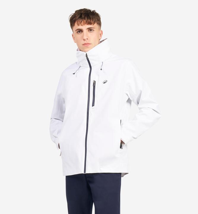 Tribord Regenjacke Segeln Herren wasserdicht Sailing 300 weiss (L)