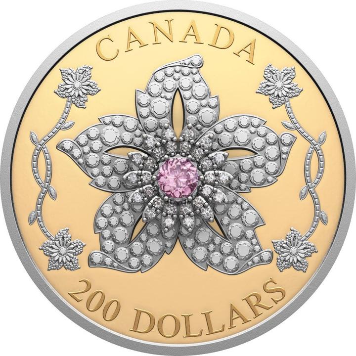 The Royal Mint Gold 'Williamson-Diamantbrosche' 60 g PP - Rosa Turmalin 2025 (999.90, 2025)