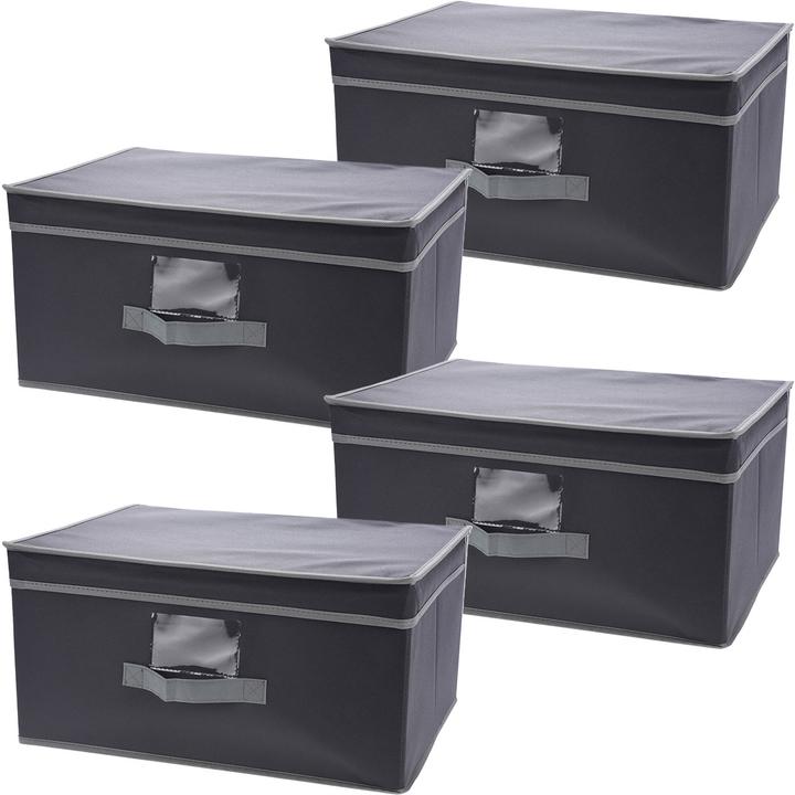 Image du produit Storage Solutions Boîte de rangement avec couvercle & anse, lot de 4