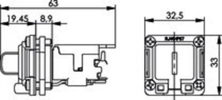 Produktbild Telegärtner RJ45 Steckverbinder STX V6 Flanschset Variante 6