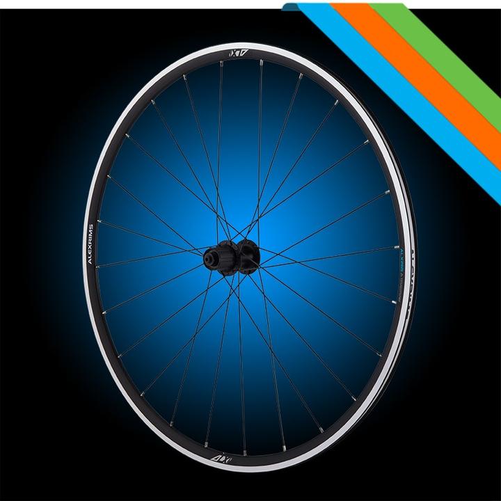 Alexrims ALX265, 700 ° C, 24-mm-Kegel, Tubeless Ready, V-Brake, QR-Klemme, Gewicht 1832G (neu) (Laufradsatz, 28")