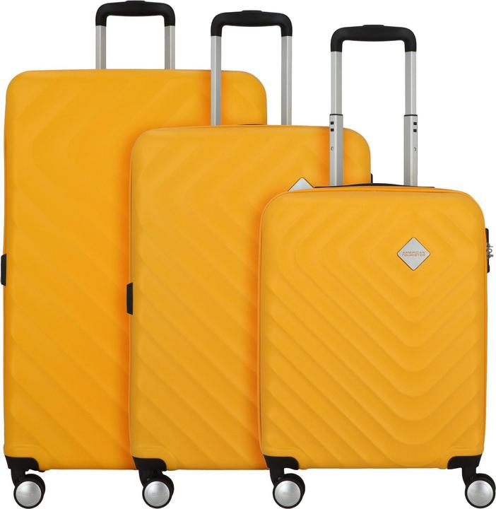 American Tourister Summer Square 4 Rollen Kofferset 3-teilig mit Dehnfalte (209 l, XL (ab 115l))