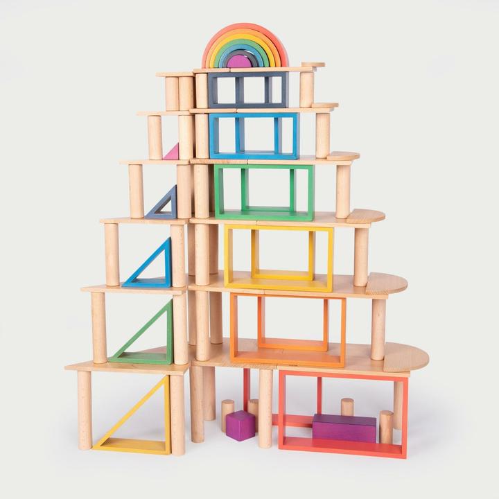 Image du produit TickiT Ensemble de 40 colonnes en bois rondes