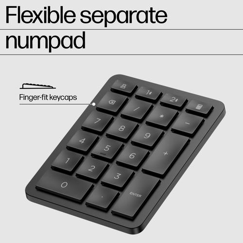 Produktbild HP Hewlett-Packard 965 BLK Ergonomic Wireless Keyboard, 965, BLK (CH, Kabellos)