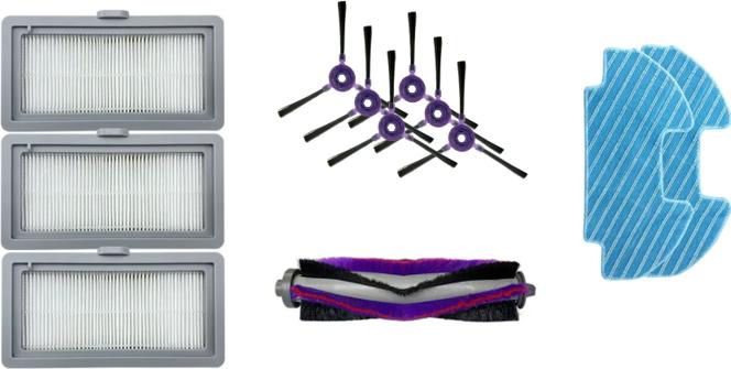Midea | Spare Parts Kit: 6x Side Brush, 1x Main Brush, 3x HEPA Filter, 2x Mopping Cloth for I5C
