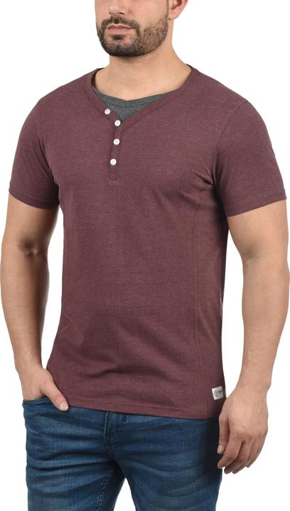 Image du produit Solid Dorian T-shirt À Manches Courtes Pour Homme Avec Col Grandad (L)