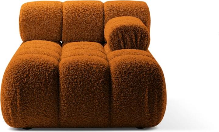 Micadoni Chaise Longue destra in velluto, "Bellis", 1 posto, 155x94x70 Realizzata in Europa