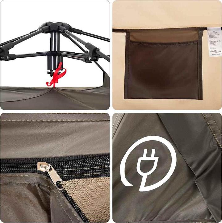 Produktbild VidaXL Angelzelt 4 Personen Quick Release (Kuppelzelt, 3.85 kg, 4 Personen)