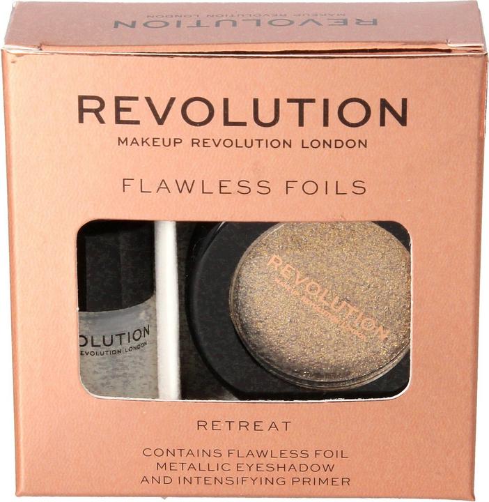 Produktbild Makeup Revolution Flawless Foils Metallic Eye Shadow + Retreat Base