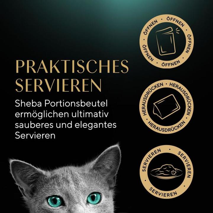 Produktbild Sheba NATURE'S COLLECTION Portionsbeutel Multipack Feine Vielfalt in Sauce MSC (Adult, 4 Stk., 340 g)